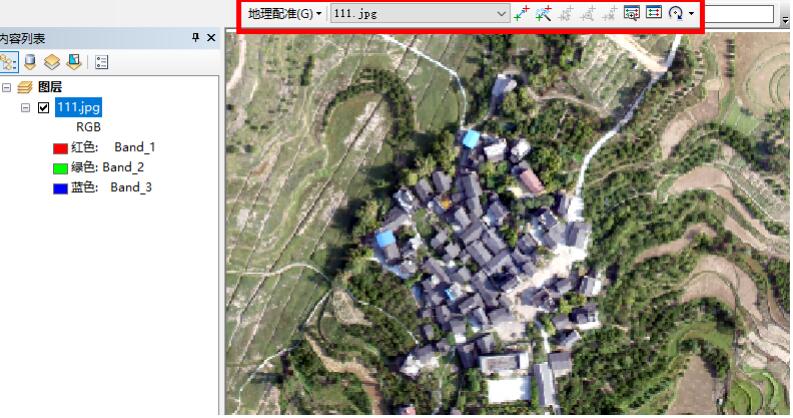 通過(guò)ArcGIS將JPG圖片附上坐標(biāo)的方式